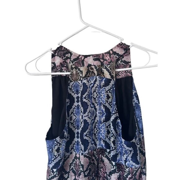 Parker Snake Print Kenna Sleeveless Wrap Front Top Multicolor Size Small - Picture 10 of 16